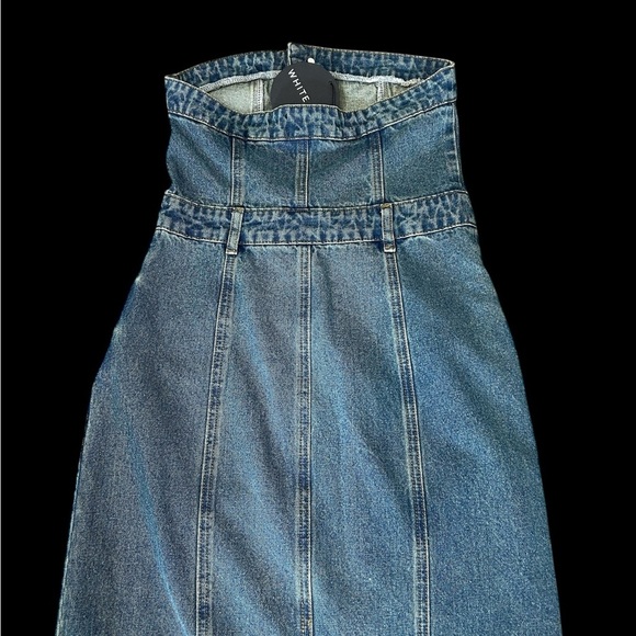 White Fox Boutique Denim Maxi Dress - Picture 13 of 16